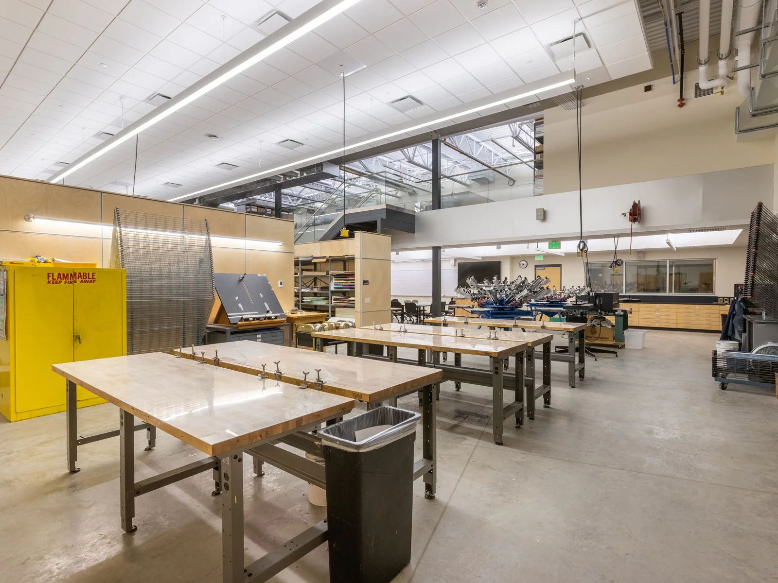 Madison College Print Shop workspace